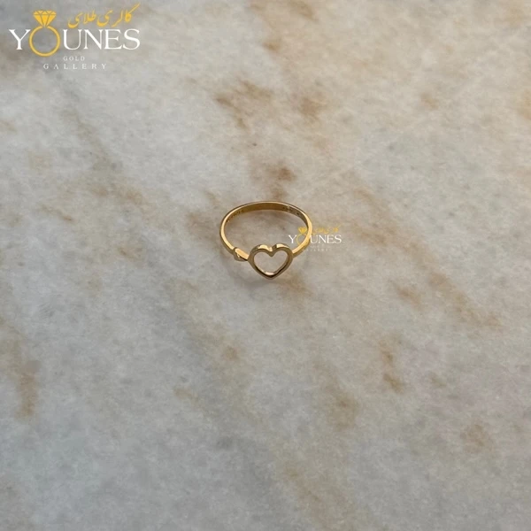 انگشتر طلا قلب مینیمال